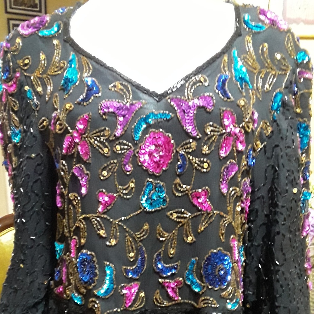 Beaded Mini Dress by Venezia Vitale/Party/holiday